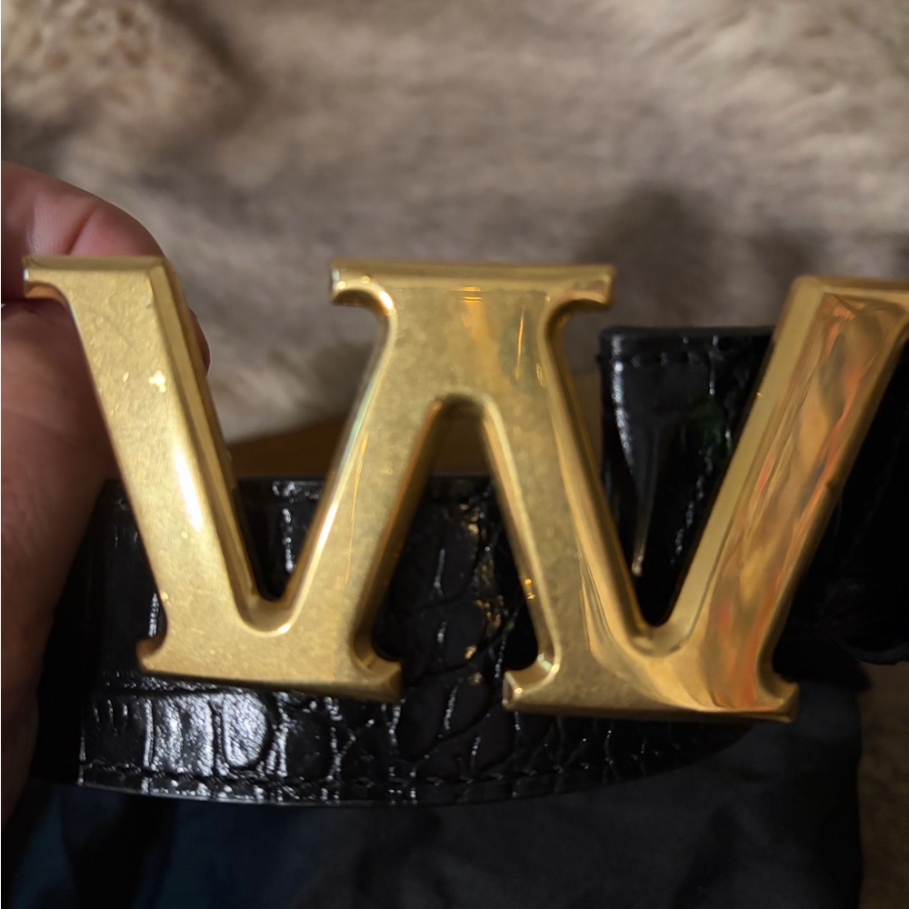 Alexander Wang Gold and Black Belt
